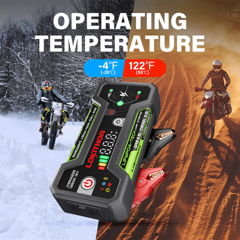 LOKITHOR J-Series | Portable Battery Jump Starter with LiFePO₄ Safety