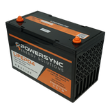 Lithium Powersync 100AH Lithium Iron Phosphate (LiFePO4) Deep Cycle Battery with Bluetooth(x3) + NOCO Genius GENPRO 10x3 Charger